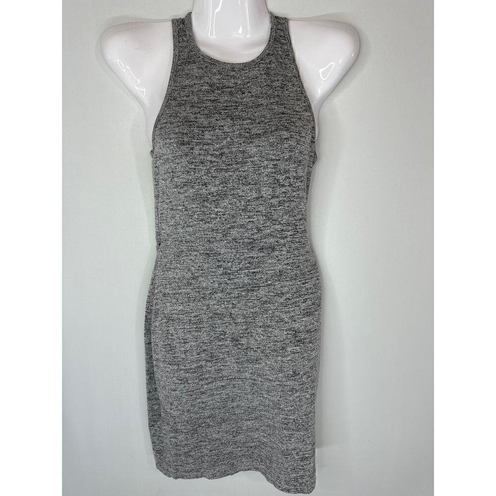 Abercrombie & Fitch Grey Sleeveless Cut Out Back Mini Dress | SMALL